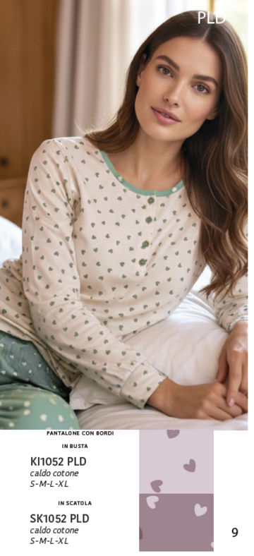 KAREKI1052PLD- ki 1052 pld pigiama donna interlock - Fratelli Parenti